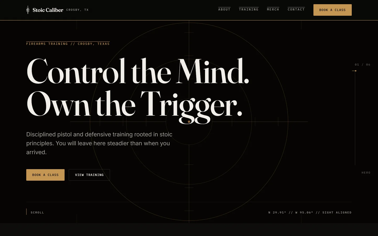 Stoic Caliber website